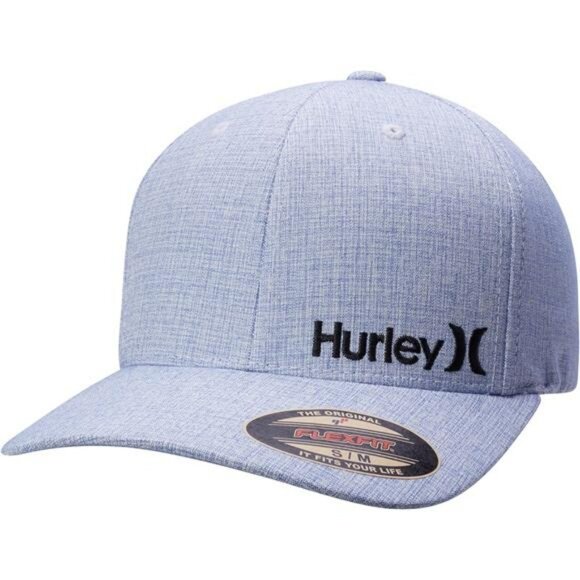 Mens fitted baseball cap flexfit curved brim hat breathable stretch trucker - Picture 1 of 7